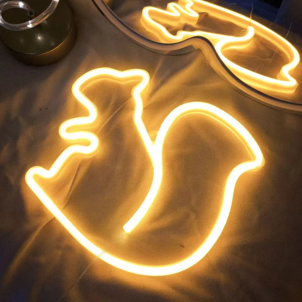 🎃 Neon LED Horror-Cute Wall Lights | Luminescent Wall Decorations 🦇✨