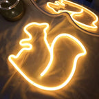 🎃 Neon LED Horror-Cute Wall Lights | Luminescent Wall Decorations 🦇✨