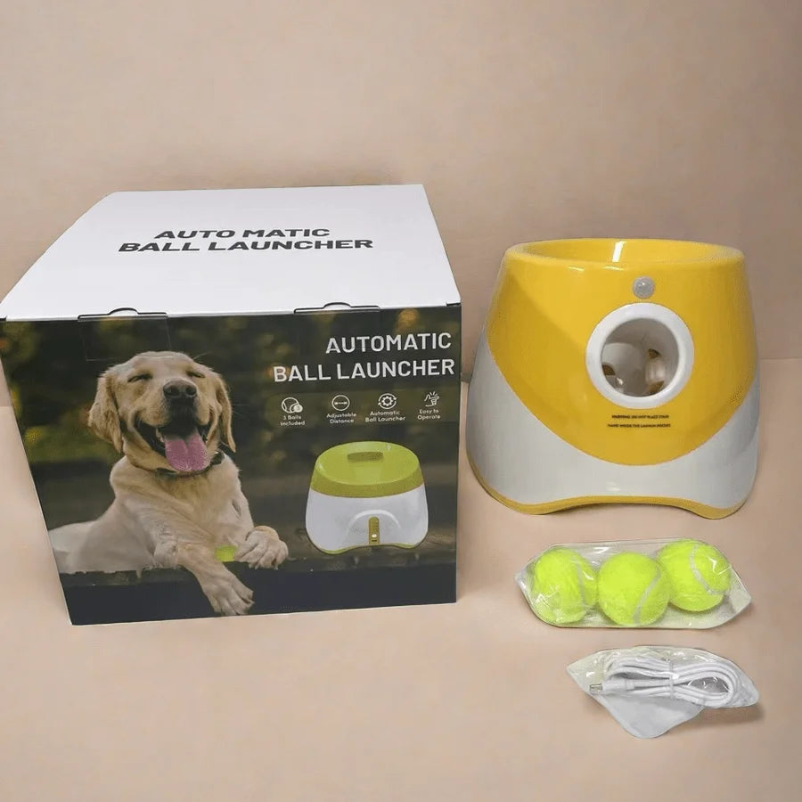 🎾 Automatic Dog Tennis Ball Launcher – Fun Fetch Training Machine