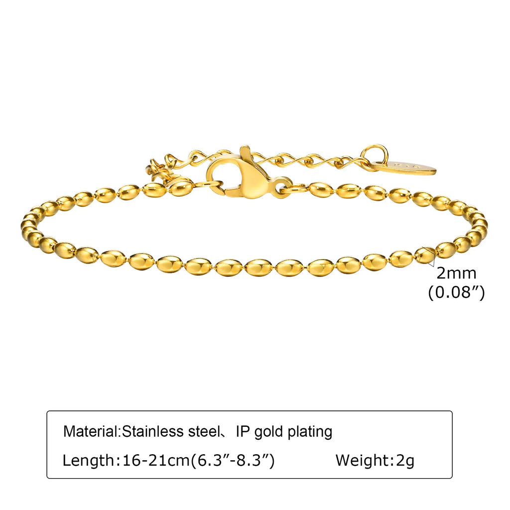 ✨ Elegant Minimalist Gold Bracelet – Women’s Delicate Jewelry ✨